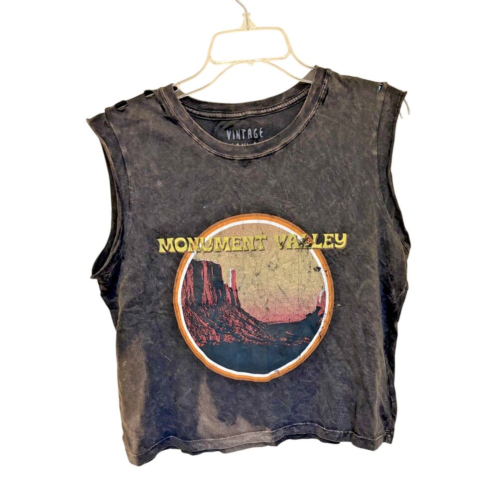 Vintage Canvas Women's Oversized Cropped Tee Size Medium NWT